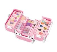 Princess Dress-Up Kids Makeup Kit, Pretend Cosmetic with Storage Case, Fun Vanity Toys, Role-Playing Makeup Accessories for Imaginative Play and Present, Girls, Abs