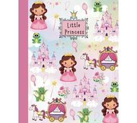 Princess Fairy Tale Notebook Journal: Wide-Ruled Lined Pages including Princess Images in the Margins and Drawing Pages