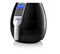 Princess Friggitrice ad Aria Calda XL 182020, 1500 W, 3.2 Litri, Airfryer senza BPA, 8 Programmi di Cottura, Griglia Inclusa, Nero/Argento