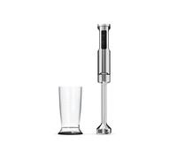 Princess Frullatore a Immersione in Acciaio Inox Prof XXL, 1500W, Asta Extra Lunga 50 cm, 5 Velocità + Turbo, 4 Lame, Bicchiere con Coperchio, Parti Lavabili, 221233