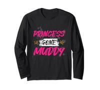 Princess Gone Muddy Muddy Race Mud Run Maglia a Manica