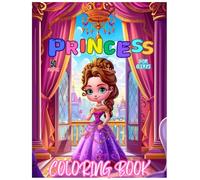 princess kawaii coloring book for kids and teens: Cute and Easy Coloring pages 4-15 ages