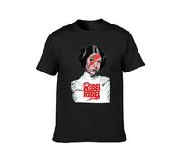 Princess Leia Rebel T-Shirt Graphics Tee Black Tee Shirt L