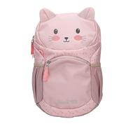 Depesche 13992 Princess Mimi - Zaino ergonomico in rosa, con muso di gatto, orecchie da gatto applicate e motivo a pois, borsa con spalline regolabili