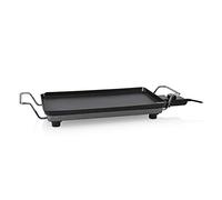 Princess Piastra da Tavolo Chef Pro Teppanyaki, 2000 watt, Piastra in alluminio per 4 persone, 46 x 26 cm, colore: Nero