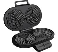 Princess Piastra per Waffle a Cuore, 10 Waffle, 1200W, Termostato Regolabile, Antiaderente, Manici Isolati, Protezione Surriscaldamento, Facile da Pulire, Conservazione Verticale, 132384