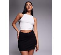 Princess Polly - Ravyn - Minigonna pantalone nera con spacco laterale-Nero 46