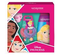 PRINCESS | Princess Gift Set Scrunchies - Shampoo Delicato 300ml + Bath Bomb 100g + Elastici per Capelli - Set Elegante per Corpo e Capelli dei Più Piccoli