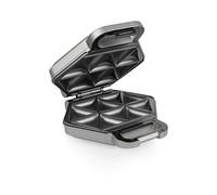 Princess Samosa e maker di snack - superficie di cottura di 24,5 cm x 19 cm - 10 snack per sessione - Protezione da surriscaldamento - Adatto per l'uso in campeggio - 700 W - 01.123002.01.001