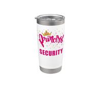 Princess Security - Girl Dad Protector Men's Father White Bicchiere termico in acciaio inox doppia parete