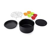 Accessori per Friggitrice ad Aria 10 pz 5,2L Metallo Silicone