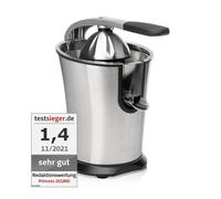 Princess Spremiagrumi Master Pro - Cono spremitore in acciaio inox - 300 W - Filtro polpa inox - Braccio a leva professionale - Serbatoio con sistema antigoccia - 201860