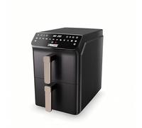 Princess Stack Friggitrice ad Aria, Doppia Friggitrice, 11,2 L, 3000 W, Design Verticale, Funzione Sync, Rivestimento senza PFAS, Nera, 01.182278.01.001