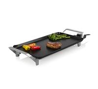 Princess Table Chef Premium XL Grill da Tavolo, Termostato Regolabile di Precisione, Nero E Argento, Piastra XL (46 x 26 cm)