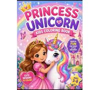 Princess Unicorn Kids Coloring Book
