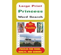 Princess Word Search Book: Easy to Read Word Search Puzzle Book about Princesses, including Names, Characters, and Terms | LARGE PRINT, 6x9 inches, ... 50+ Puzzles... Gift for Princess Enthusiasts