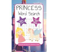 Princess Word Search Puzzle Book: Word Searches with Easy to Read Print about Princesses, Castles, Royalty, and More | 6x9 inches, 110 pages | 50+ ... Gift for Vacations, Holidays and Free Time