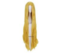 Princess Zelda Cosplay Wigs 100cm Long Golden Blonde Heat Resistant Synthetic Hair Wig + Wig Cap