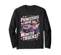 Princesses Drive Monster Trucks - Cute Power Maglia a Manica