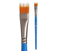 Princeton Art & Brush pennelli misti Select Artiste per olio, acrilico, acquerello Serie 3750, Blue, Grainer 1/2 Inch