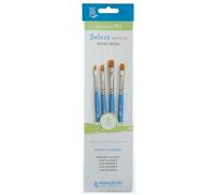Princeton Art & Brush pennelli misti Select Artiste per olio, acrilico, acquerello Serie 3750, Brown, 111 Set