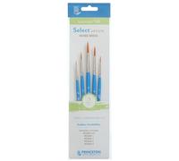 Princeton Art & Brush pennelli misti Select Artiste per olio, acrilico, acquerello Serie 3750, Brown, 110 Set