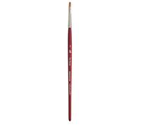Princeton Velvetouch Artiste, Mixed-Media Brush for Acrylic, Watercolor & Oil, Series 3950 Flat Shader Luxury Synthetic, Size 2