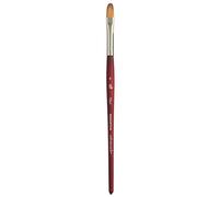 Princeton Velvetouch Artiste, Pennello a tecnica mista per acrilico, acquerello e olio, Serie 3950 Filbert Luxury Synthetic, misura 8