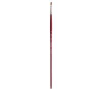 Princeton Velvetouch Artiste, Pennello per tecnica mista per acrilico, acquerello e olio, serie 3900, manico lungo piatto 4 (PB3900F4)