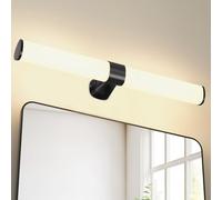 PRINCEWAY 15W Luce Applique da Parete LED per Specchio Bagno, 60CM Lampada da Nero Opaco Moderna, Alta Luminosità 1500Lm Non Dimmerabile, IP44 Impermeabile, 230V, 3 Colori di Illuminazione