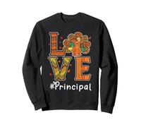 Principal Love Thanksgiving Leopard Turkey Autumn Fall Felpa