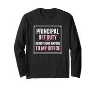 Principal off Duty Non Inviare Nessuno al Mio Ufficio Maglia a Manica