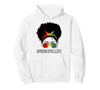 Principali Donne africane Messy Bun Mese della Storia Nera Felpa con Cappuccio