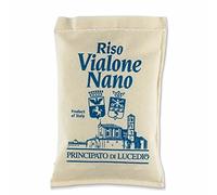 Principato di Lucedio - Riso VIALONE NANO - 1 kg - Sacchetto in Cellophane con Atmosfera Protettiva e Sacco di Tela