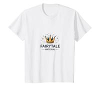 Principe Azzurro Fiaba Materiale Corona Magia Maglietta, Bambini, Bianco, 3 Anni