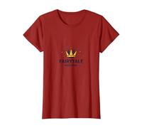 Principe Azzurro Fiaba Materiale Corona Magia Maglietta, Donna, Mirtillo Rosso, L