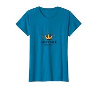 Principe Azzurro Fiaba Materiale Corona Magia Maglietta, Donna, Zaffiro, S