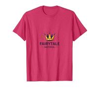 Principe Azzurro Fiaba Materiale Corona Magia Maglietta, Uomo, Rosso mélange, 3XL