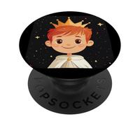 Principe con corona per un costume da grande e regale PopSockets PopGrip Adesivo