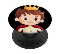 Principe delle fiabe con corona per un'atmosfera magica PopSockets PopGrip Adesivo