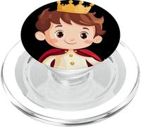 Principe delle fiabe con corona per un'atmosfera magica PopSockets PopGrip per MagSafe