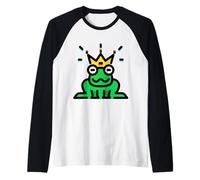 Principe reale della rana incoronata Maglia con Maniche Raglan