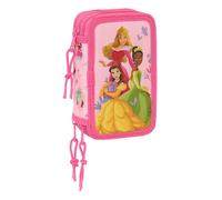 Safta Princesas Disney 12.5x19.5x5.5 Cm Triple Pencil Case Rosa Uomo