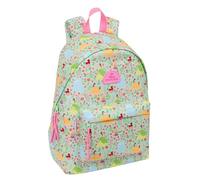 PRINCIPESAS DISNEY BLOOM - Zaino per laptop da 14,1", ideale per giovani di diverse età, comodo e versatile, qualità e resistenza, 31 x 13 x 43 cm, Verde Acqua/Rosa Chiaro, M, Casual