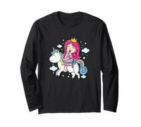 Principessa a Cavallo di Un Unicorno Maglia a Manica