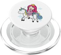 Principessa a cavallo di un unicorno PopSockets PopGrip per MagSafe