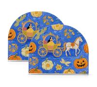 Principessa Carrozza Blu Arte Pittura Acrilico Carino Portatovaglioli per Picnic Bar Rustico autoportante Dispenser Tovagliolo Moderno Home Decor