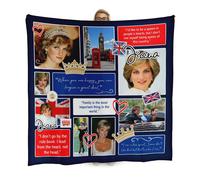 Principessa Diana - Foto E Citazione Collage - 150 x 150cm Pile Coperta