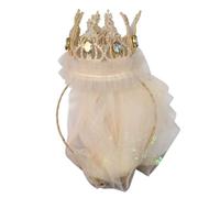 Principessa Fascia Velo Tiaras Principessa Corone Fascia Corone di Compleanno Per Ragazza Festa di Compleanno Per Bambine
