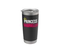 Principessa Gabriella Ragazze Donne Rosa Bianco Design Bicchiere termico in acciaio inox doppia parete